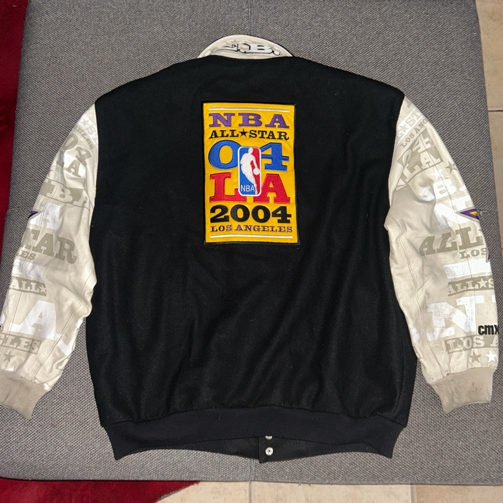Rare Jeff Hamilton NBA All-Star 2004 Los Angeles Varsity Bomber Jacket XXL 2XL